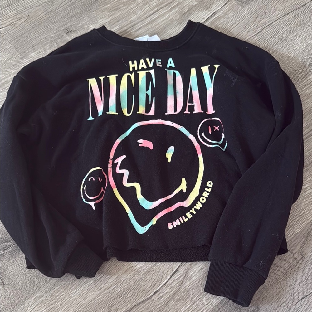 Black SmileyWorld Graphic Sweatshirt